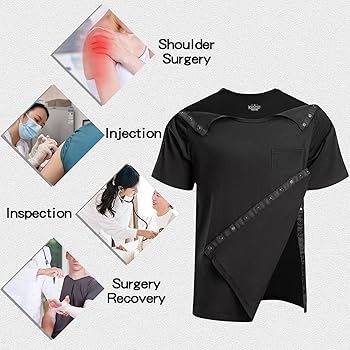 Amazon.com: Landofgenie Unisex Post Shoulder Surgery Shirt
